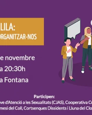 Cartell 'Punts Lila: reptes a l’hora d’organitzar-nos'