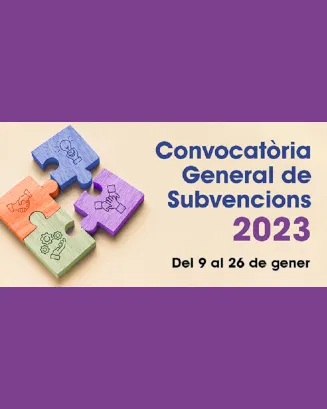 Convocatòria General de Subvencions 2023. Font: Ajuntament de Barcelona