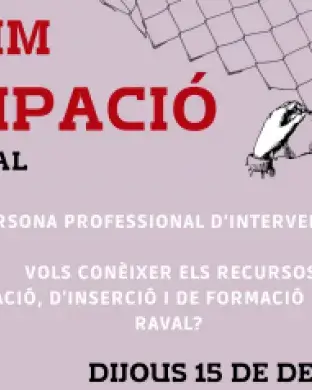 Cartell informant sobre la Jornada. Font: Xarxa Laboral del Raval