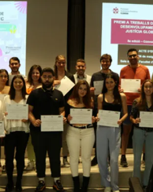 Premis Arcadi Oliveres als millors TFG en justícia global. Font: UAB