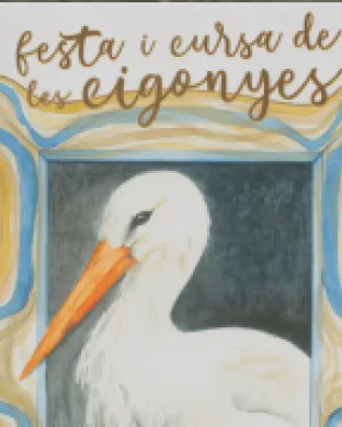 Cartell Festa i Cursa de les Cigonyes. Font: Grup de Natura Freixe