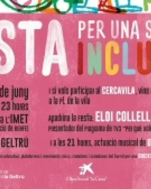 Fragment del cartell oficial de la Festa per una Societat Inclusiva al Garraf: Font: Drets Civils Sitges