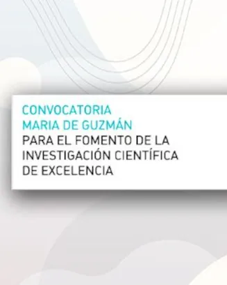 Cartell dels Ajuts María de Guzmán. Font: Fundación Española para la Ciencia y la Tecnología