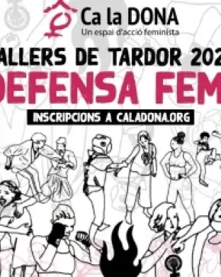 Fragment del cartell oficial dels tallers de tardor 2023 de Ca la Dona: Font: Ca la Dona