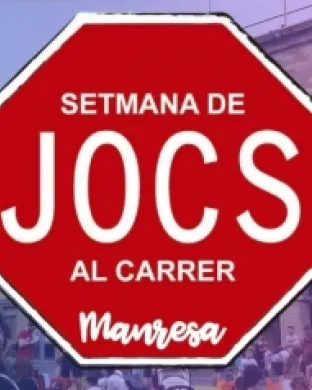 Fragment del cartell oficial de la Setmana de Jocs al Carrer a Manresa 2023. Font: CAE Manresa