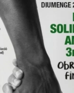 Cartell 'Festa solidària amb el Tercer Món'. Font: Societat Cultural Sant Jaume