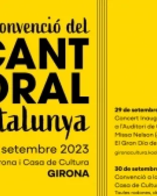 Cartell de la Convenció del Cant Coral a Catalunya. Font: Moviment Coral Català