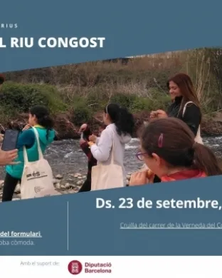 Activitat de formació per descobrir el riu Congost. Font: Associació Hàbitats