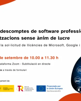 Flyer amb les dades del webinar