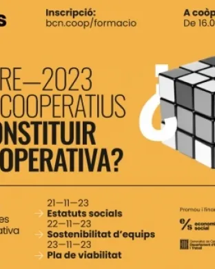 La formació es dividirà en tres sessions que se celebraran durant el mes de novembre. Font: Coòpolis.