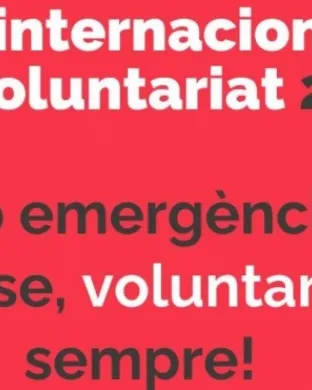 La Federació Catalana de Voluntariat Social (FCVS) inicia la celebració del Dia Internacional del Voluntariat a la ciutat de Girona. Font: FCVS