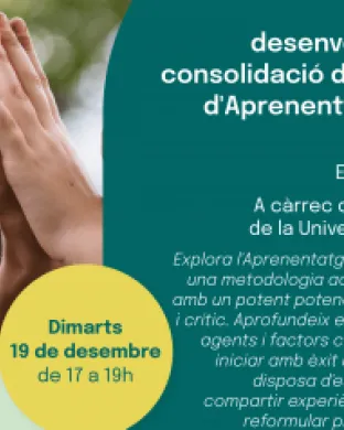 Cartell de la formació emmarcada en el programa 'Estenem la sostenibilitat' de l’Ajuntament de Barcelona.