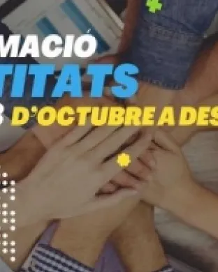 Cartell de les propostes de formació per a les entitats de Reus durant la tardor. Font: Ajuntament de Reus