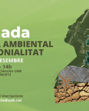 Cartell de la jornada 'Justícia Ambiental i decolonitat'. Font: Fundació Autònoma Solidària