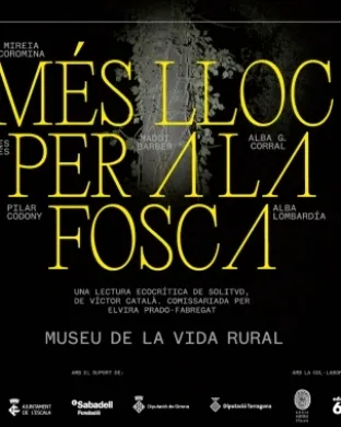 Cartell de l'exposició temporal 'Més lloc per a la fosca'. Font: Museu de la Vida Rural