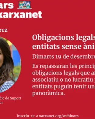 Diana Pérez, tècnica del Servei Jurídic de Suport Tercer Sector.