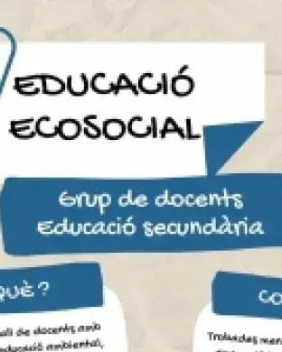 Cartell del grup de treball d'educació ecosocial.