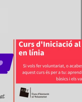 El curs és virtual a través de l'aula virtual del Pla de Formació de l'Associacionisme i el Voluntariat de Catalunya.