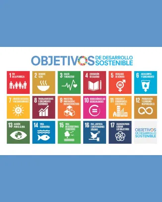 Llistat dels 17 ODS de l'Agenda 2030. Font: Flickr - Cruz Roja en Castilla y León