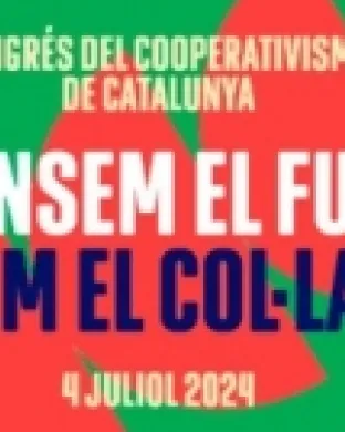 Cartell promocional de l'acte. Font: Confederació de Cooperatives. Campanya amb el lema 'Persones. Planeta. Propòsit'