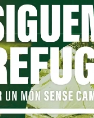 Fragment del cartell de l'exposició 'Siguem refugi'
