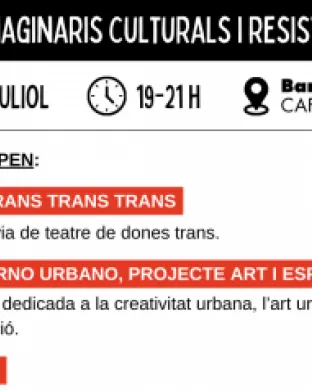 Fragment del cartell Taula rodona Nous imaginaris culturals i resistències