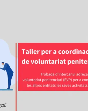 Cartell de la formació organitzada per la Federació Catalana de Voluntariat Social.
