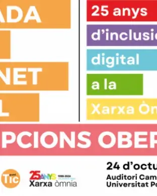 Cartell promocional de la jornada. Font: Xarxa Punt TIC