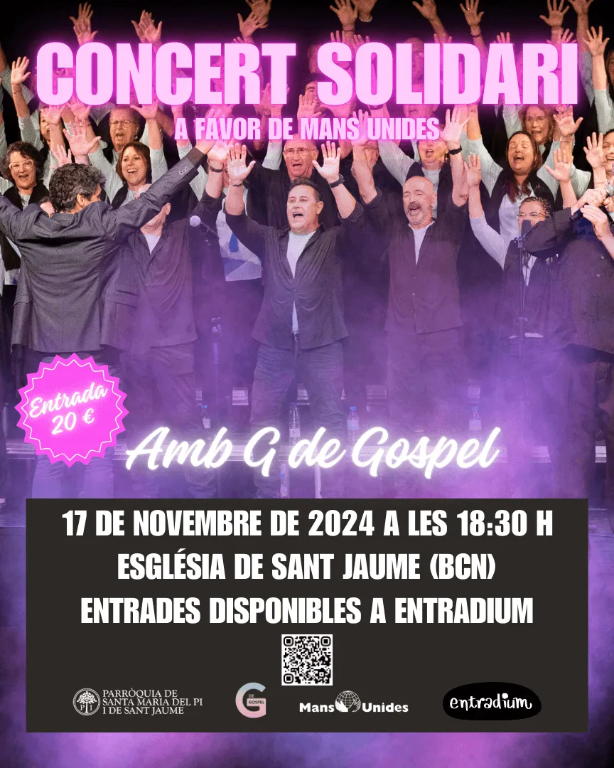 Concert solidari de «G de Gospel» a l'Església de Sant Jaume
