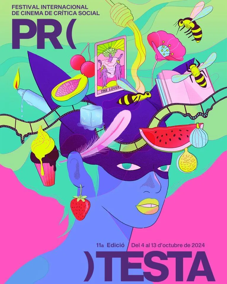 El cartell de l'edició d'enguany del Festival Protesta l'ha dissenyat Ana Galvañ, escriptora murciana i il·lustradora de còmics underground.