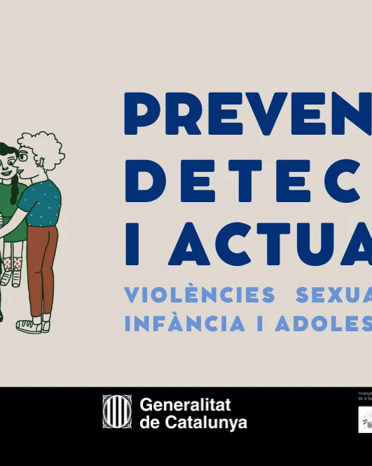 Cartell de l'esdeveniment 'Prevenció, detecció i actuació: Violències sexuals a la infància i adolescència en el lleure'