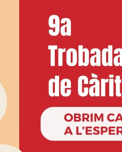 Cartell de l'esdeveniment "9a Trobada de Càritas Girona"