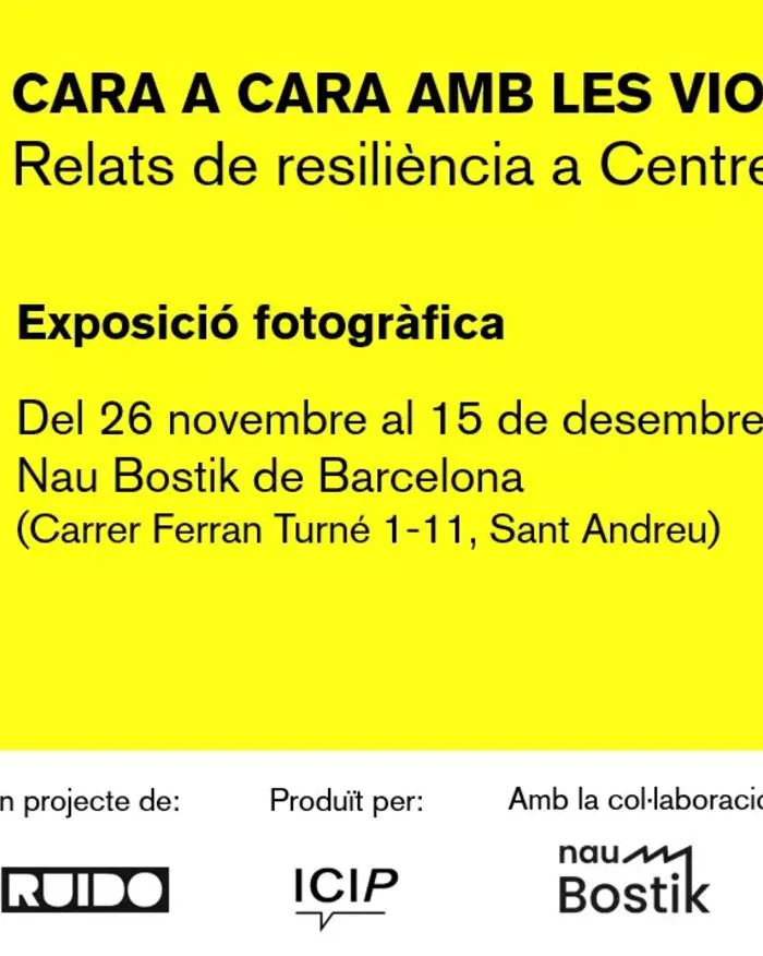 Cartell de l'exposició 'Cara a cara amb les violències'