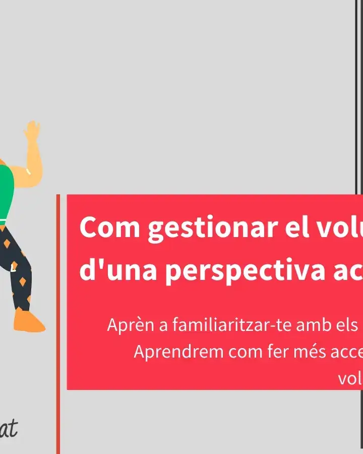 Cartell de l'esdeveniment "Formació ‘Com gestionar el voluntariat des d’una perspectiva accessible’"