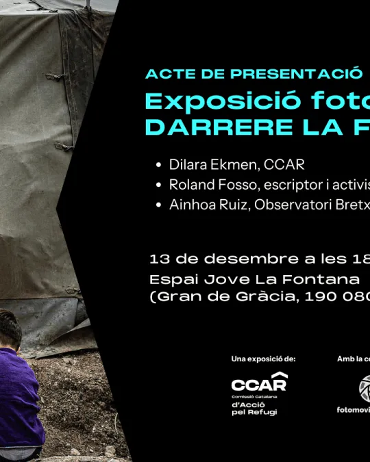 Presentació de l'exposició fotogràfica "Darrere la frontera"