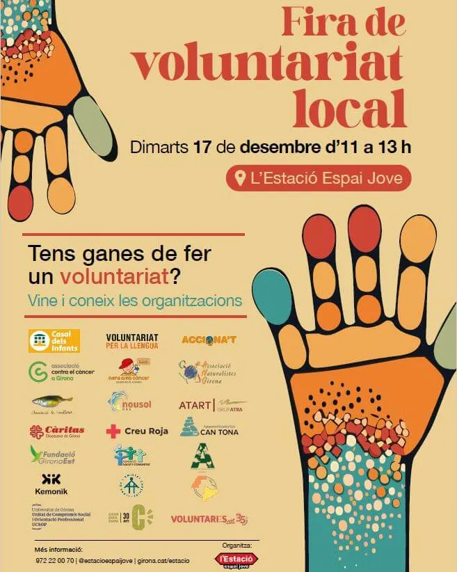 Cartell de la Fira de Voluntariat Local