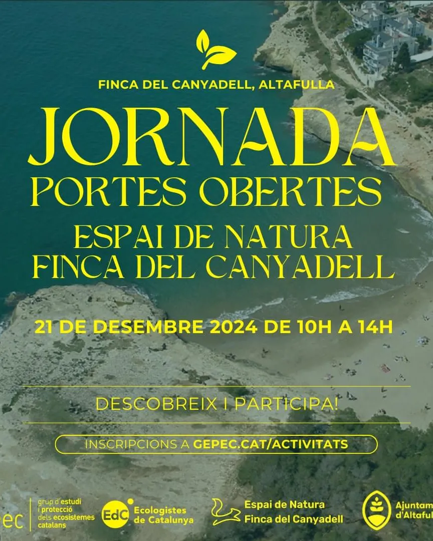 Cartell de la jornada de portes obertes a la finca del Canyadell
