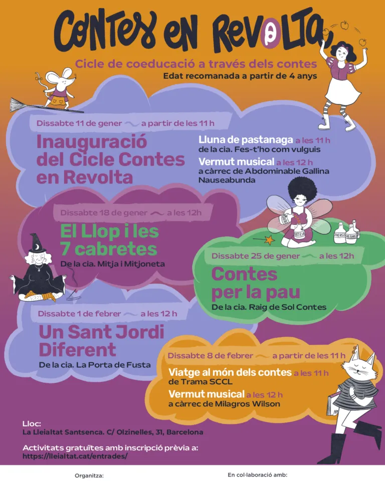 Cartell del cicle Contes en Revolta