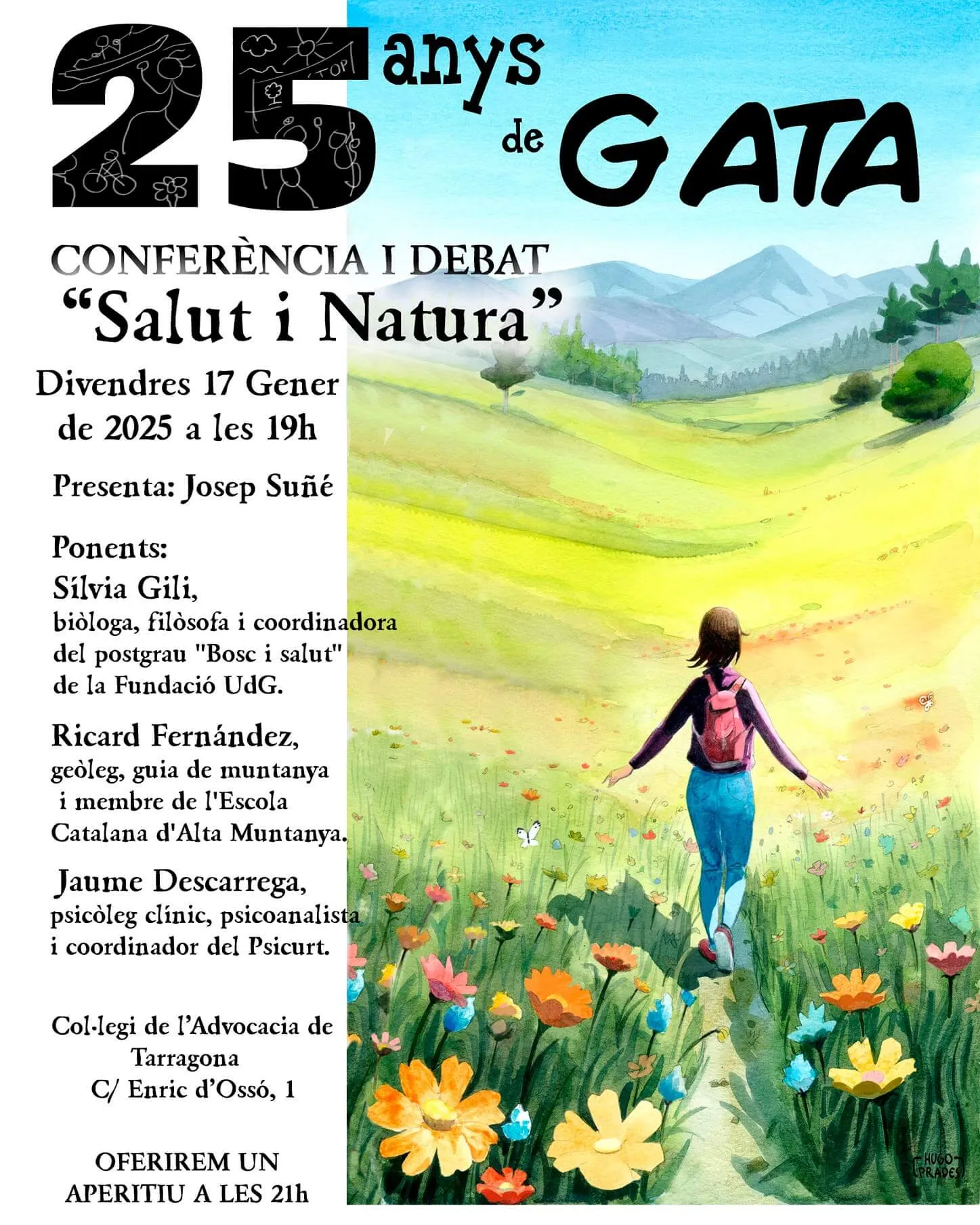 Cartell de la conferència i debat 'Salut i Natura'