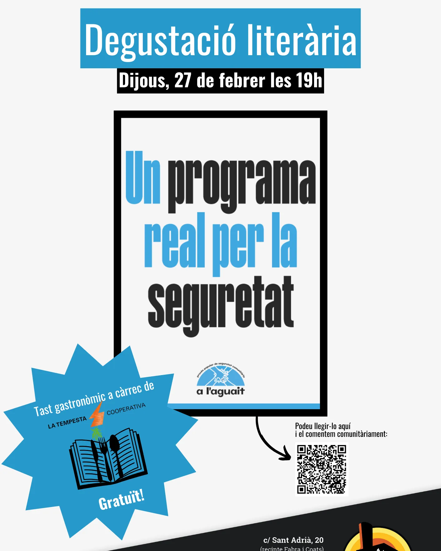 Degustació literària "Un programa real per la seguretat"