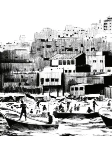 Imatge de Gaza en blanc i negre
