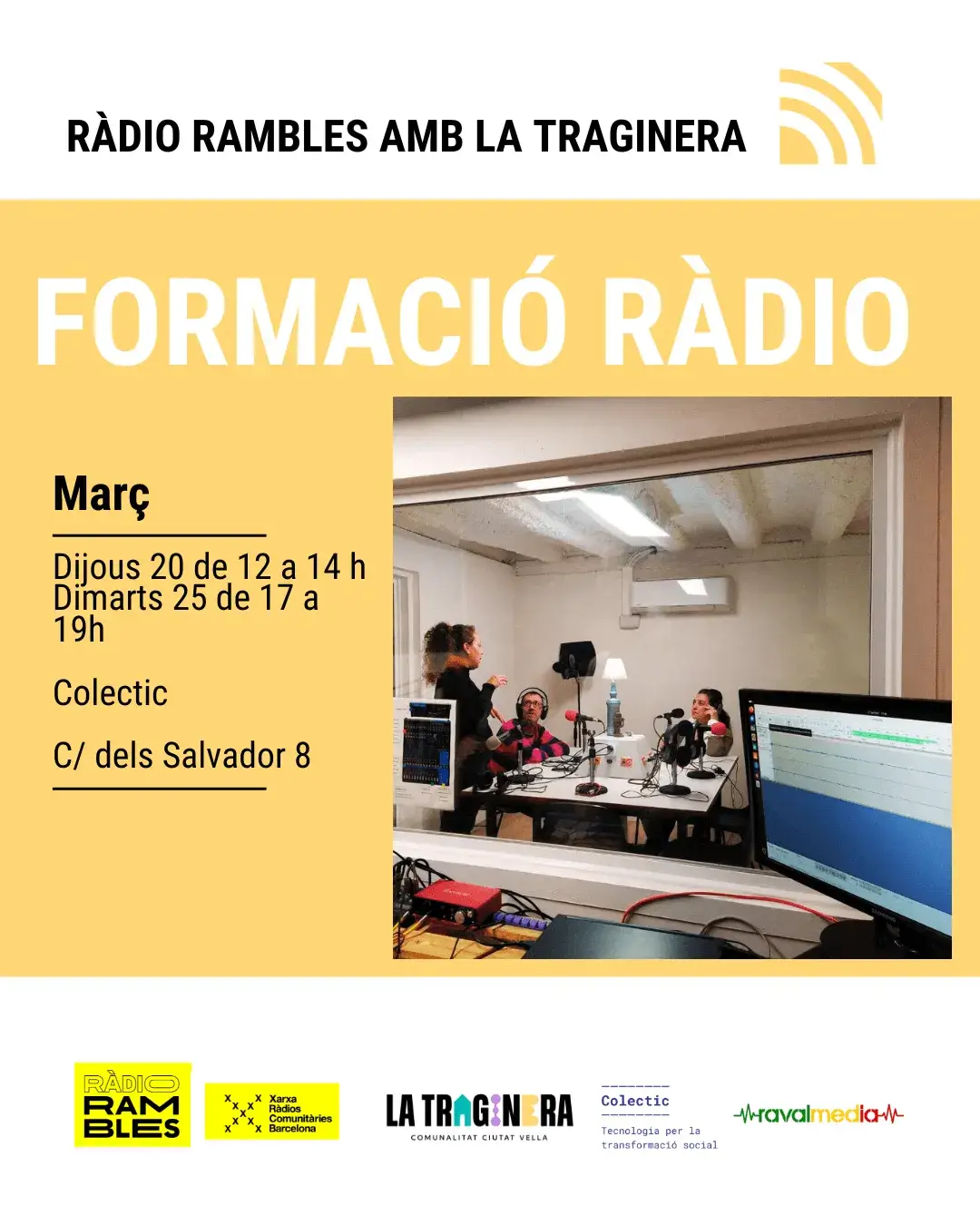 Cartell promocional amb la informació del curs