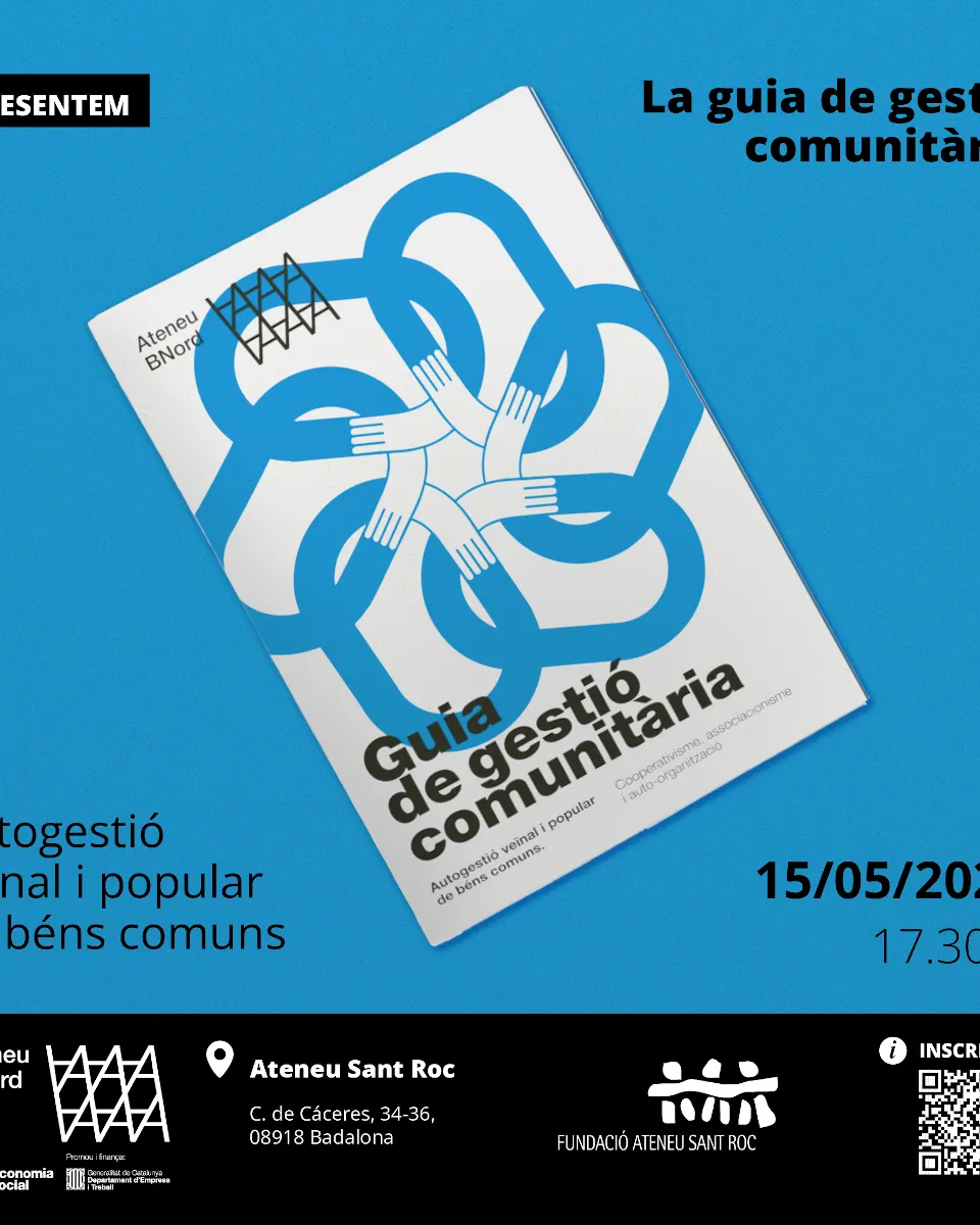 Presentació de la Guia de gestió comunitària a l’Ateneu Sant Roc a Badalona