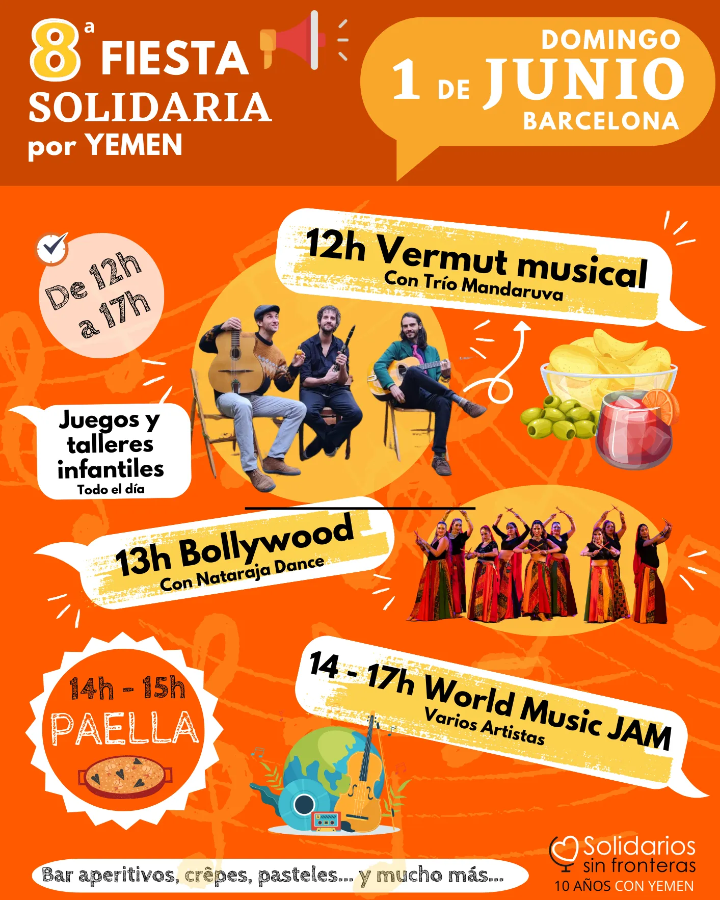 Cartell de la 8a Festa Solidària pel Iemen