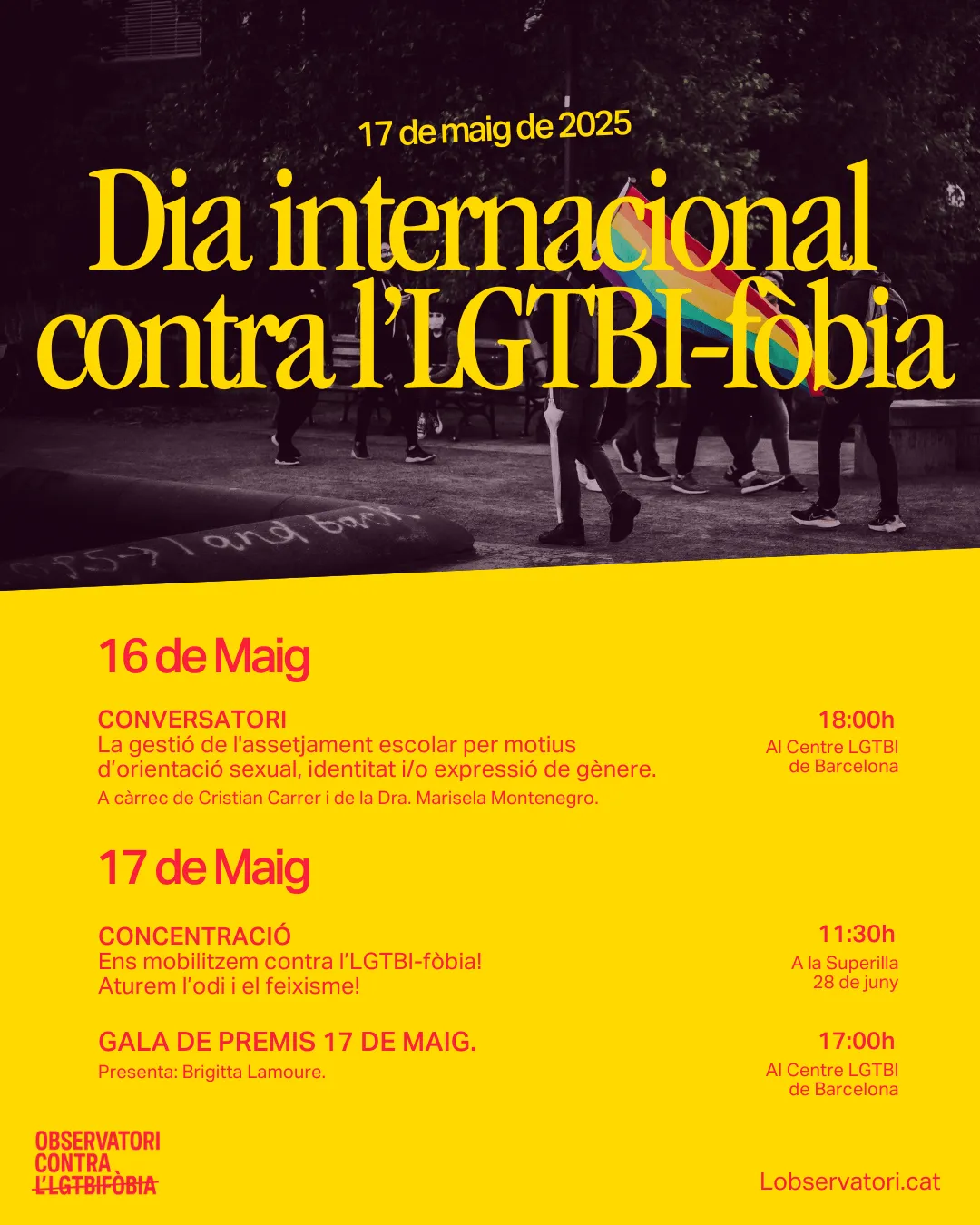 Programa Observatori dia internacional contra l'LGTBI-fòbia