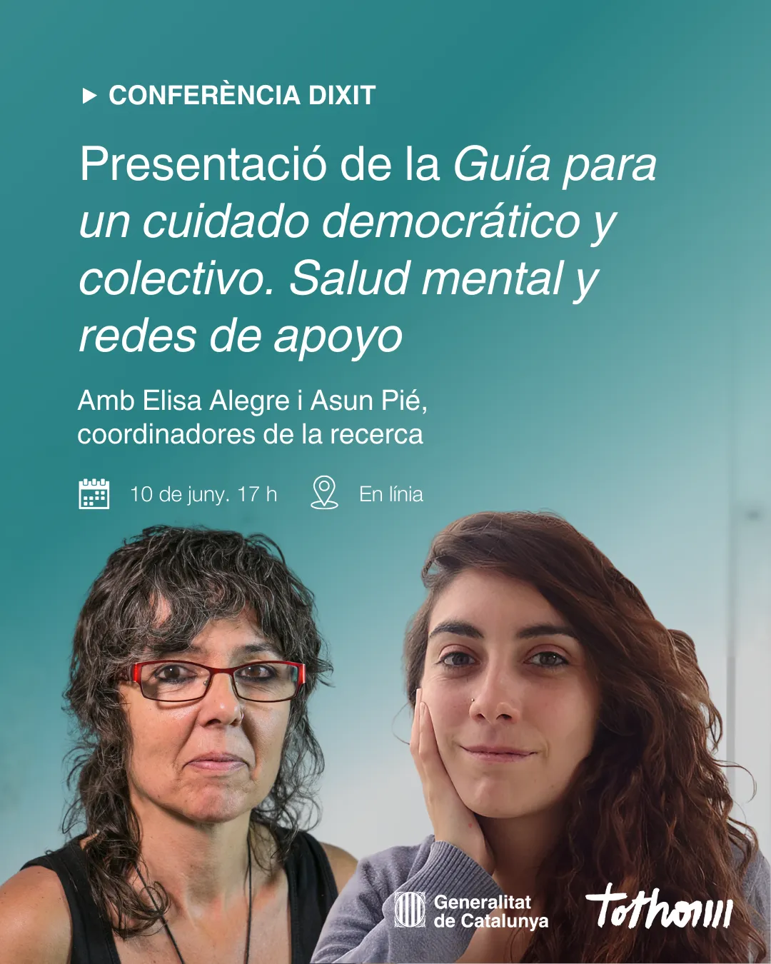 Presentació guia per donar suport a les cuidadores no professionals 