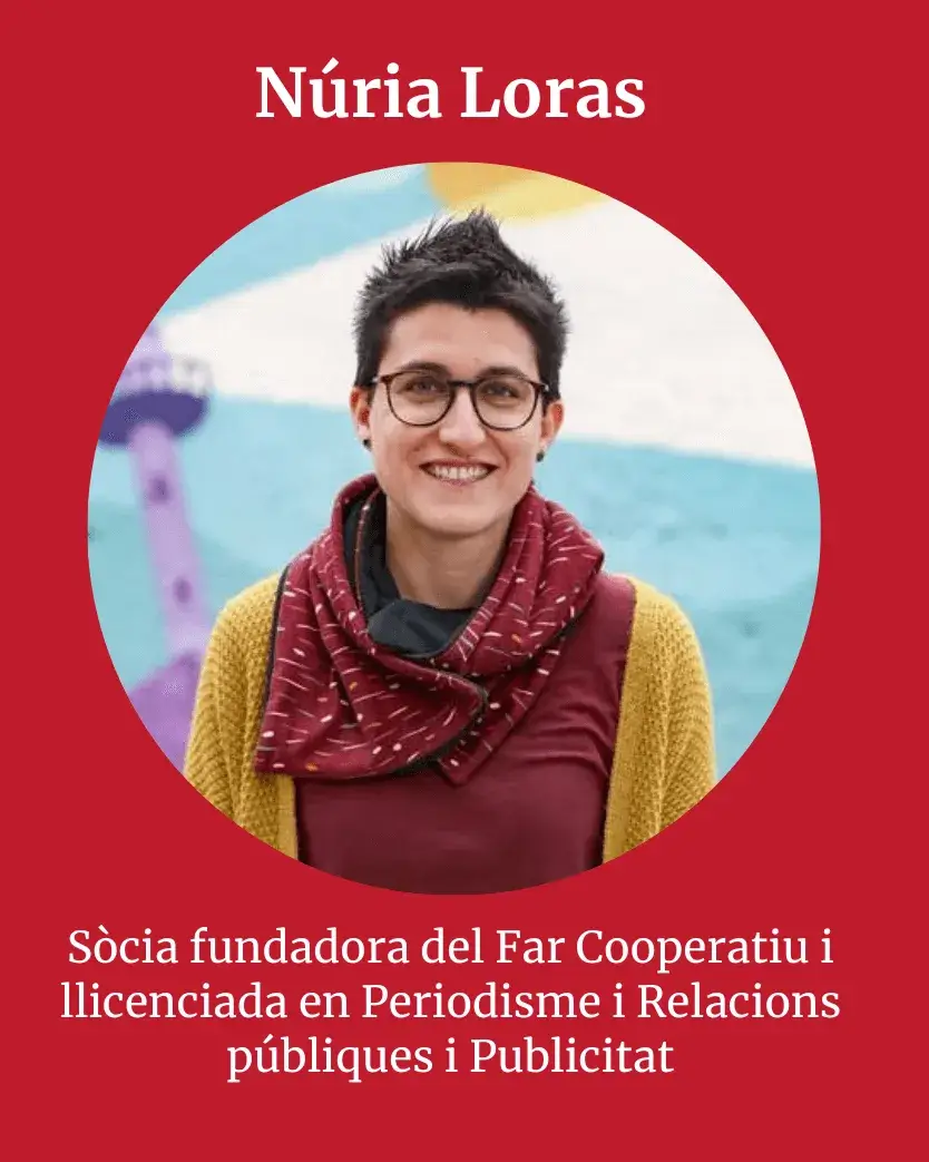 Núria Loras, periodista i sòcia fundadora del Far Cooperatiu.