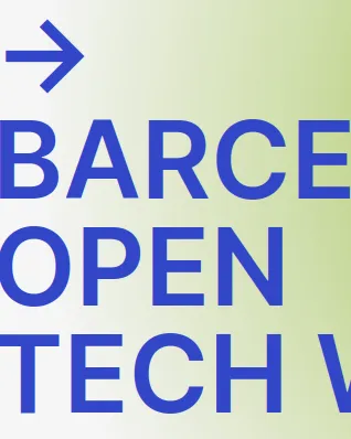 Barcelona Open Tech Week Cartell promocional de l'acte