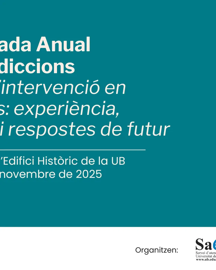 XVII Jornada Anual sobre Addiccions XVII Jornada Anual sobre Addiccions