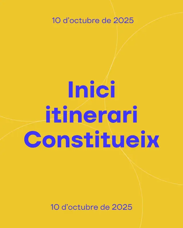 Inici itinerari Constitueix Inici itinerari Constitueix
